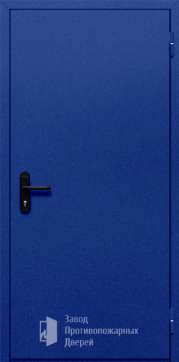 Фото двери «Однопольная глухая (синяя)» в Черноголовке