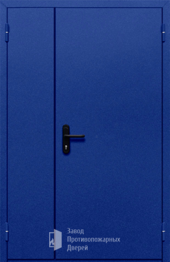 Фото двери «Полуторная глухая (синяя)» в Черноголовке