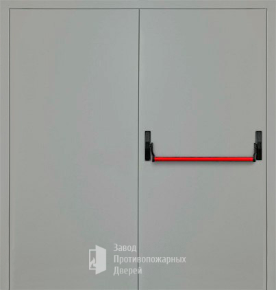 Фото двери «Двупольная глухая с антипаникой (2 створки) EI-30» в Черноголовке