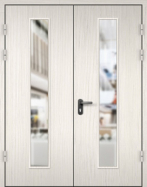 Фото двери «МДФ двупольная со стеклом №22» в Черноголовке