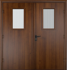 Фото двери «Двупольная МДФ со стеклом EI-30» в Черноголовке