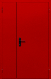 Фото двери «Полуторная глухая (красная)» в Черноголовке