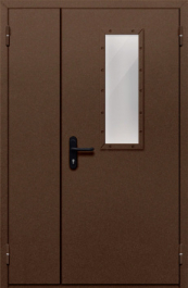 Фото двери «Полуторная со стеклом №28» в Черноголовке