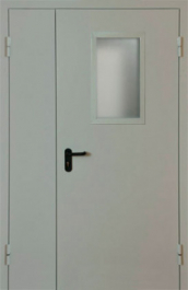 Фото двери «Полуторная со стеклом EI-30» в Черноголовке