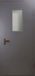 Фото двери «Техническая дверь №4 однопольная со стеклопакетом» в Черноголовке