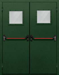 Фото двери «Двупольная со стеклом и антипаникой №59» в Черноголовке